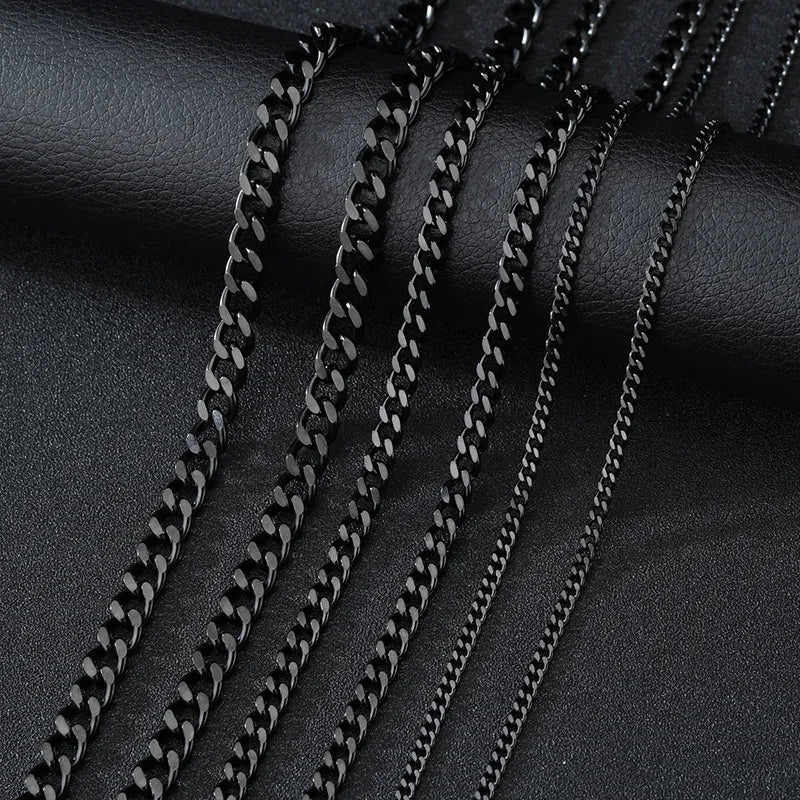Punk RVS Cuban Schakelketting 3/5/7mm Choker voor Dames & Heren by Tresora