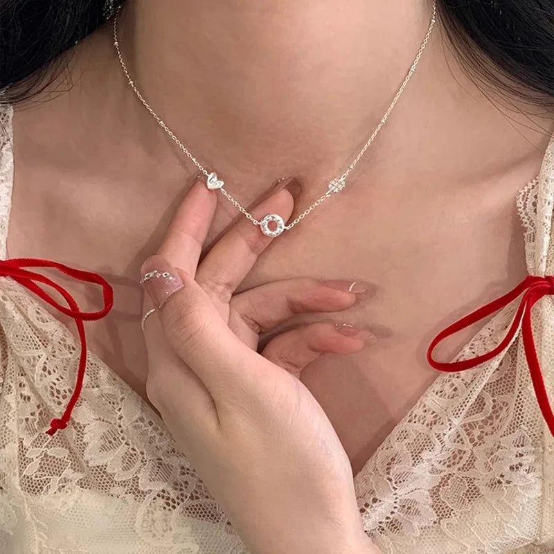 925 Zilver Parel Hanger Ketting Elegante Dunne Ketting voor Dames | Tresora