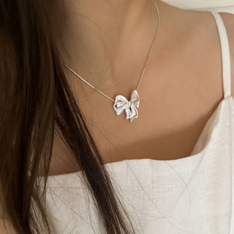 925 Zilver Parel Hanger Ketting Elegante Dunne Ketting voor Dames | Tresora